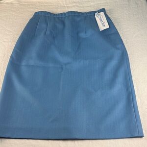 Pendleton Light Blue Pencil Skirt